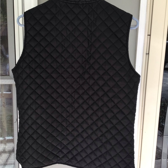 Womens Activology REVERSIBLE Small Quilt Puffer Vest Zip Black/gray Animal Print - Picture 8 of 16